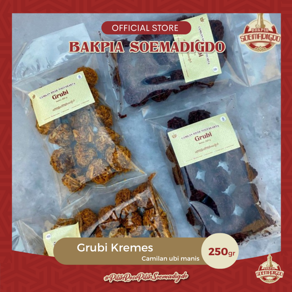 

Grubi Kremes Ubi Manis Camilan Enak Gula Jawa Snack 250g