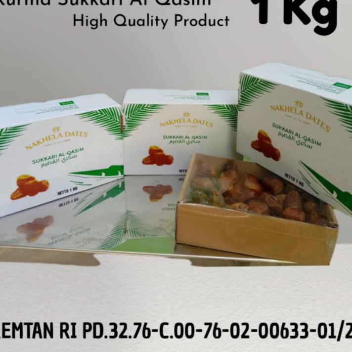 

TEBUS MURAH 1 Kg Kurma sukkari AlQasim Sukari NAKHELA DATES