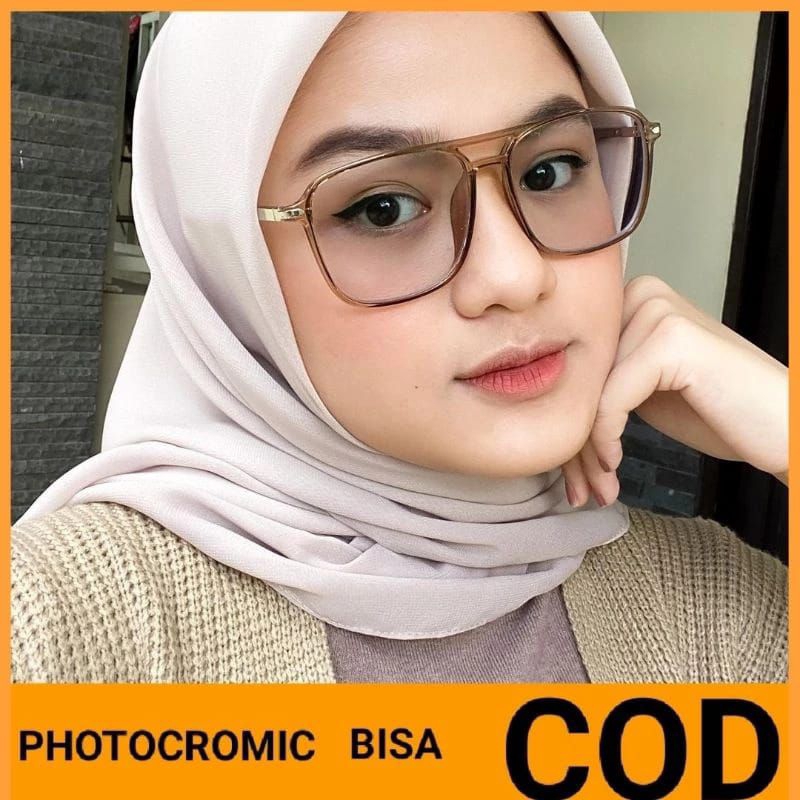 frame Aviator/photocromic/bluecromic/antiradiasi