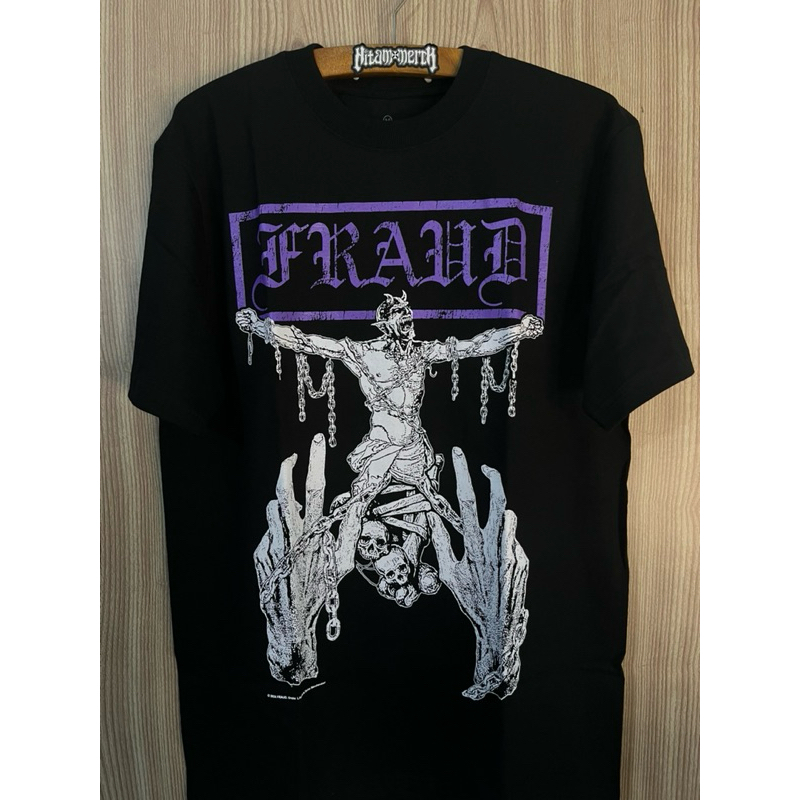 [ORI] T-Shirt Fraud - Betrayal Katun Hitam Unik M-XXL Kaos Pria