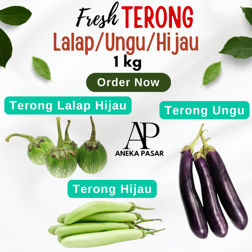 

Sayur Terong Hijau / Ungu / Terong Lalap Sayuran Segar Surabaya
