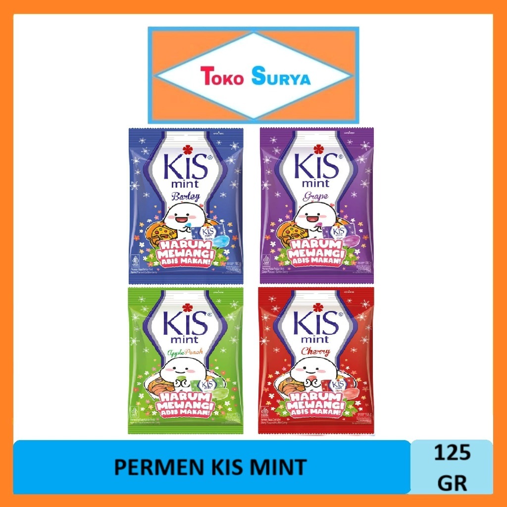 

Permen Kis Mint Cherry/Barley/Grape/Apple 125 Gr