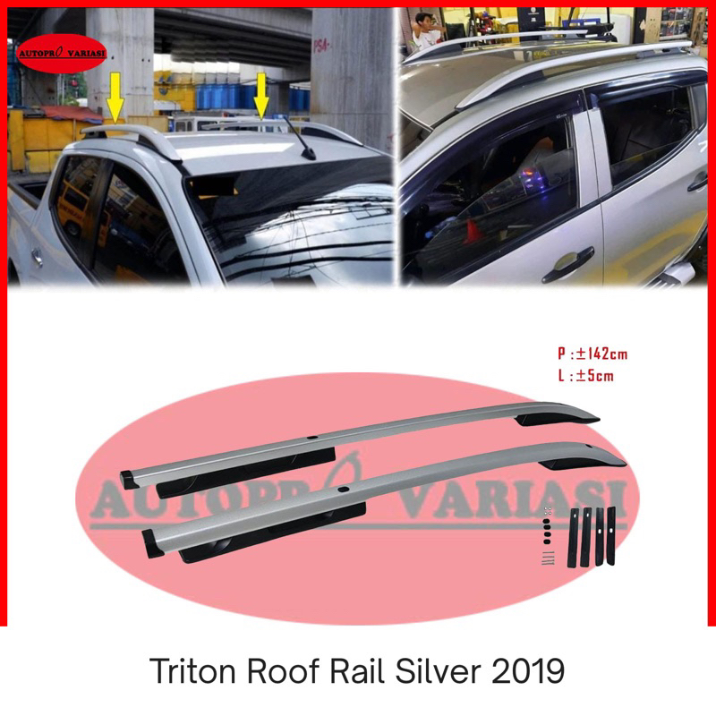 Triton Roof Rail Silver 2019