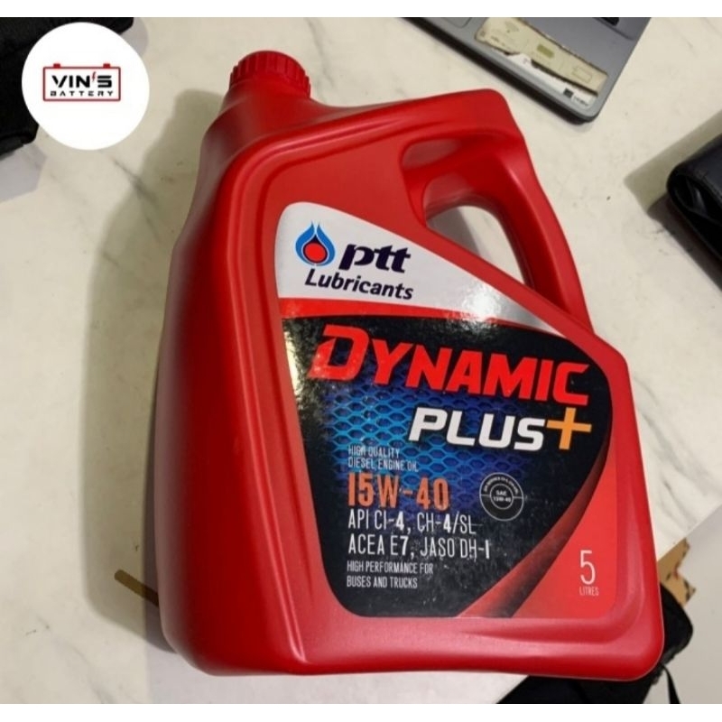 Oli Mesin Diesel PTT Dynamic Fleet Plus 15W-40 5 Liter