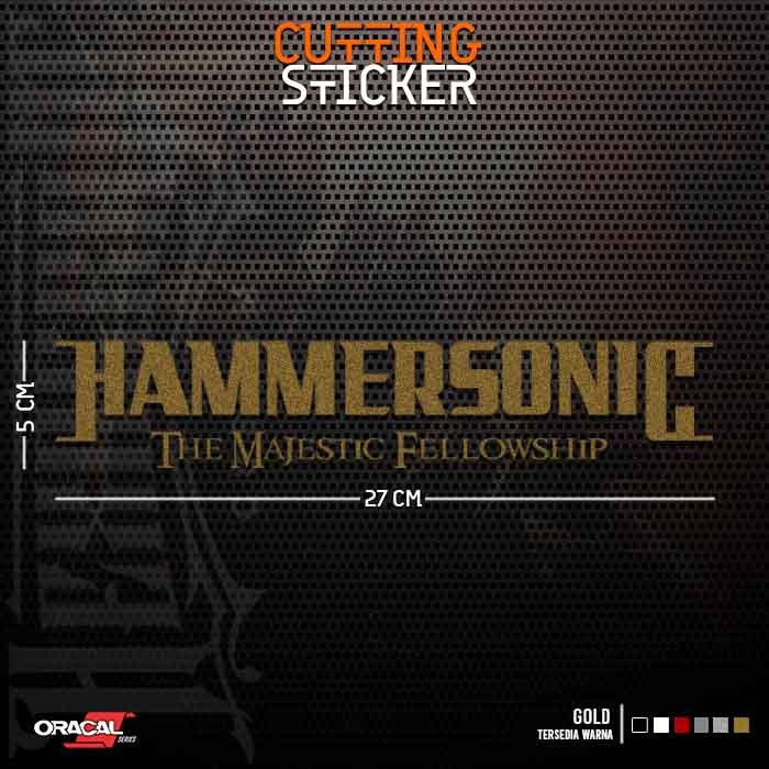 Cutting Sticker  Hammersonic the Majestic Fellowship | Stiker Cutting Hammersonic the Majestic Fello