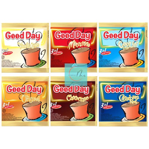 

Kopi Good Day 6 Variant Rasa 1 Renceng 10 Sachet