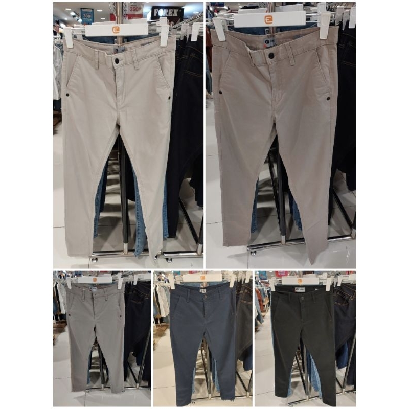 EMBA - Celana Chino Panjang Slim Fit Pria Size 27-38 Original