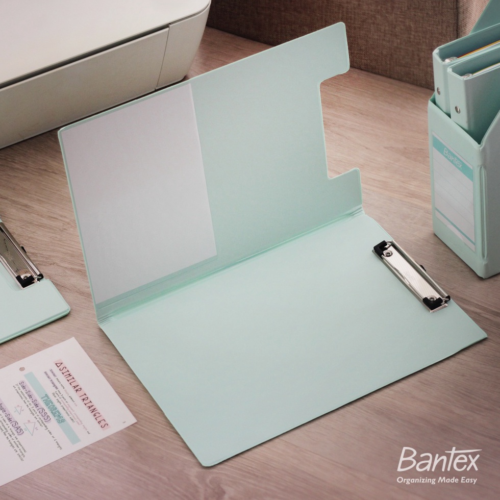 

Bantex Clipboard with Cover Clipfolder Papan Jalan Papan Ujian A4 F4 Folio Cool Aqua 4211 424 ART K5Z6