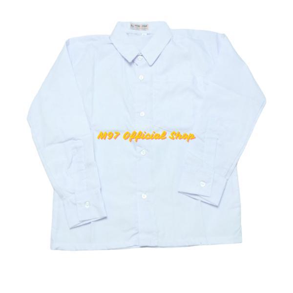 Kemeja Putih Lengan Panjang Polos Baju Seragam Sekolah SD SMP SMA Seragam Kerja Size Kecil Jumbo