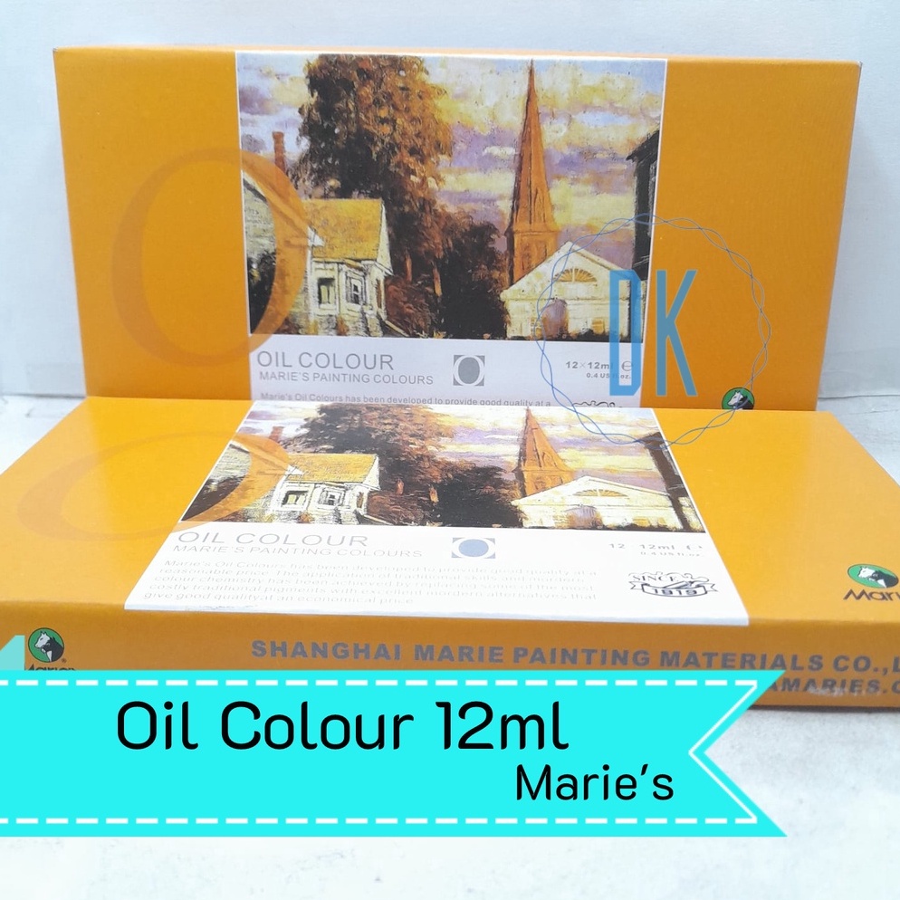 

Cat Minyak Lukis Maries Set 12ml Oil Colour Painting Maries ART Q1G7