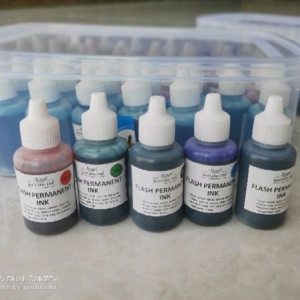 

Tinta Flash Permanen 35ml Tinta stempel flash permanen plastik Flash permanent ink ART L4R4