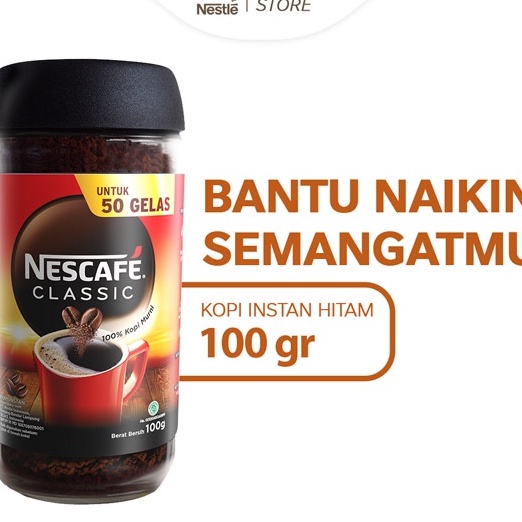 

TERBARU NESCAFE Classic Kopi Instan Kopi Hitam 1g Jar