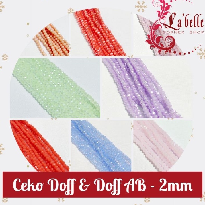 Terbaru Kristal Ceko Doff 2mm