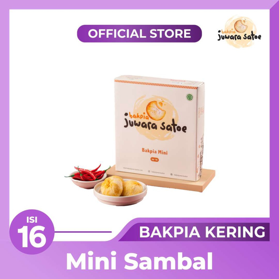 

[COD] Bakpia Juwara Satoe Kemasan Vacuum Vakum Rasa Mini Sambal Kering Isi 16pcs/kotak