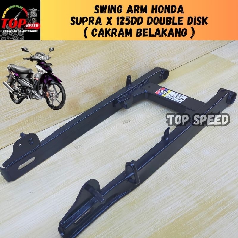 Swing Arm Arem Lengan Ayun Variasi Motor Supra X 125DD Fi Karbu Batman Double Disk Cakram Belakang M