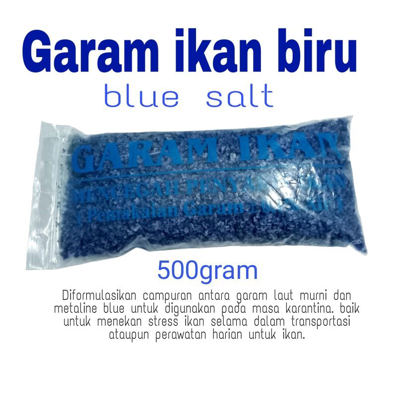 Garam ikan biru/blue salt fish 500gr