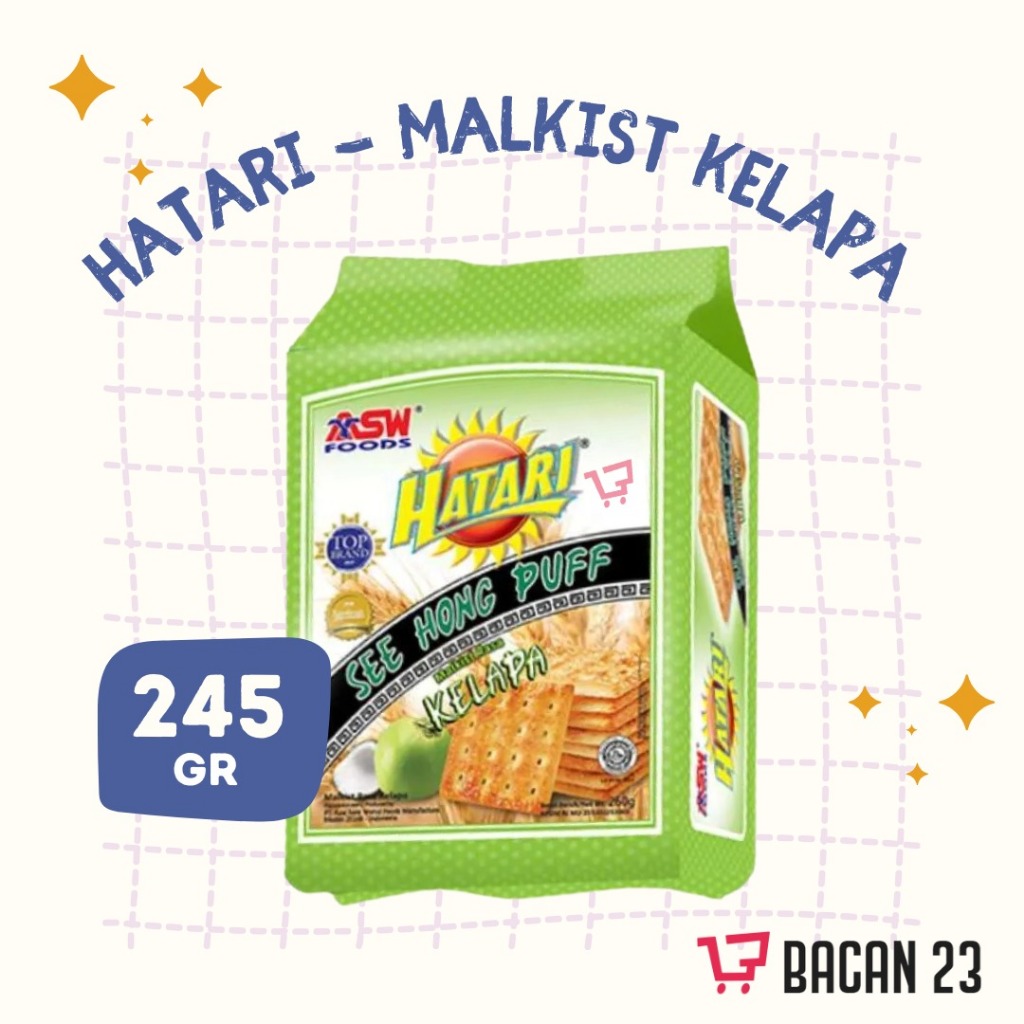 

Hatari Biskuit Gabin Kelapa (245 Gr) / Biskuit See Hong Puff