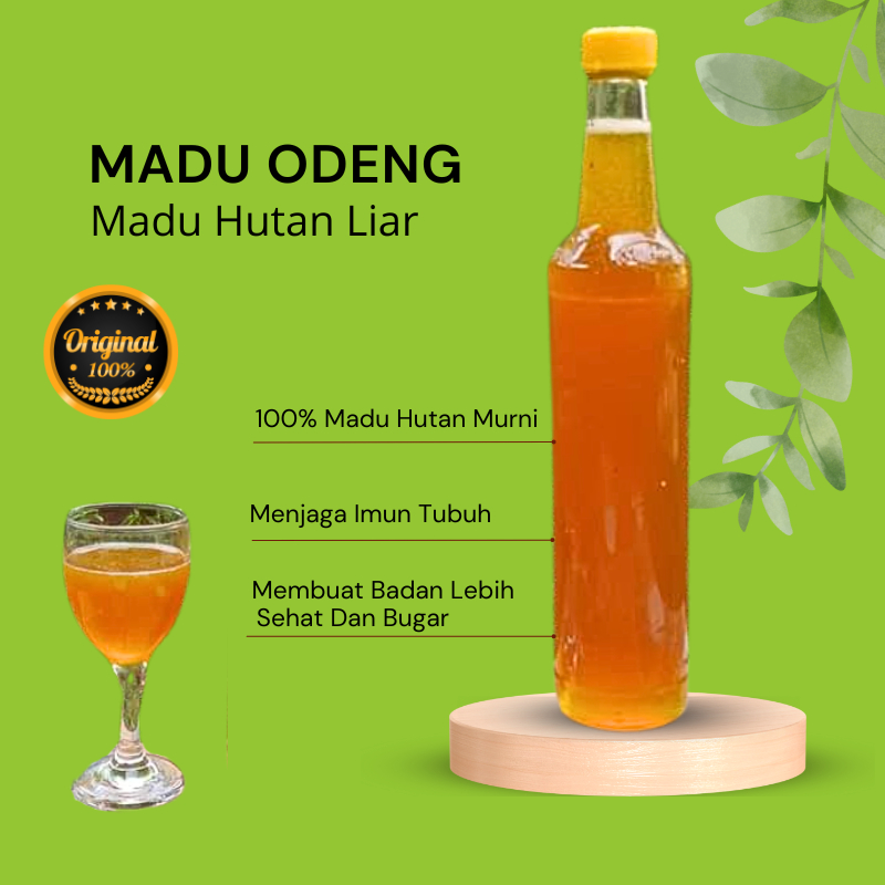 

( 630gr ) Madu Asli Murni - Madu Odeng - Madu Hutan Liar - Raw Honey