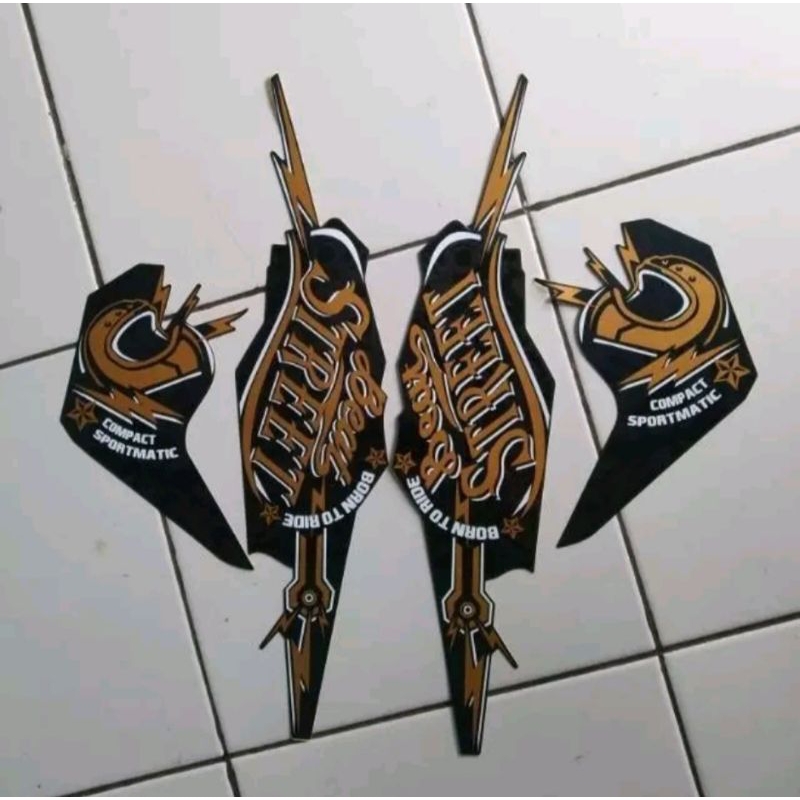striping Honda beat street tahun 2019/2020 warna hitam