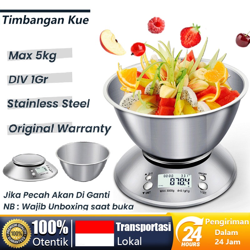 Timbangan Dapur Kue Digital | Timbangan Digital Kue | Timbangan Kue Dapur Digital | Timbangan 5kg