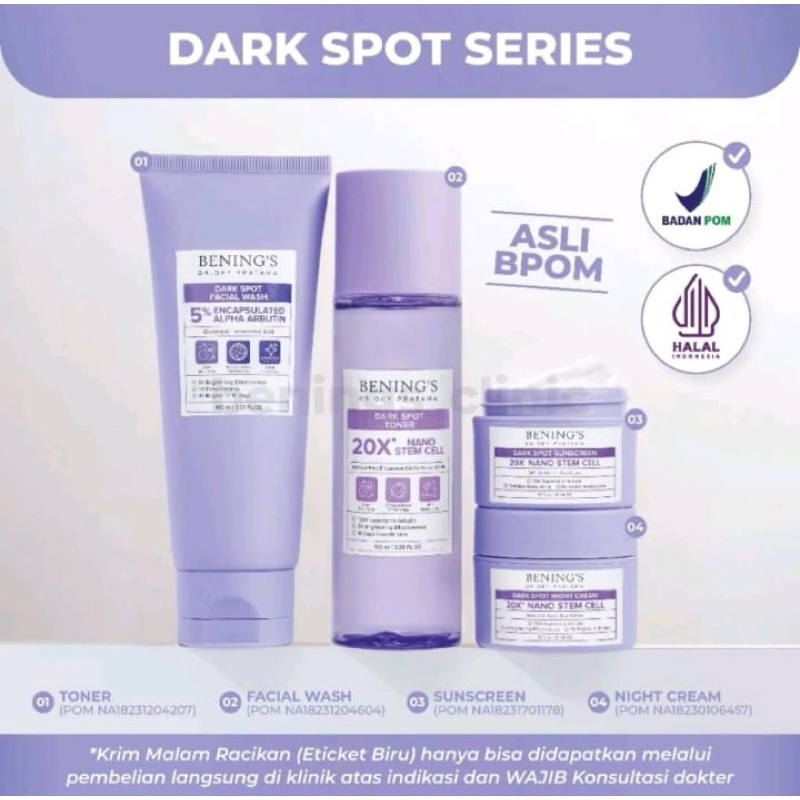 PRELOVED Bening’s Dark spot Skincare