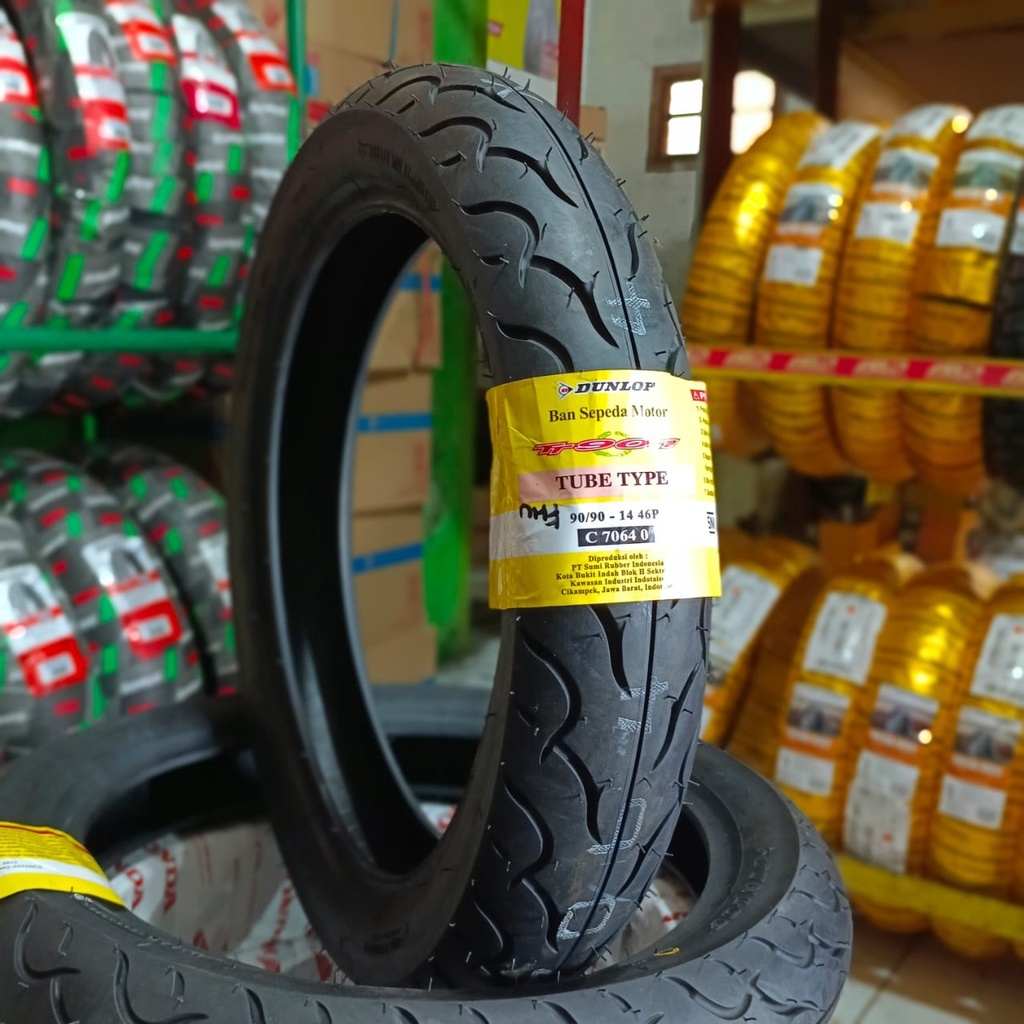 Ban Motor Dunlop Ring 14 70/90 -14 80/90 -14 90/90 -14 (BUKAN BAN TUBELESS) vario mio beat vario
