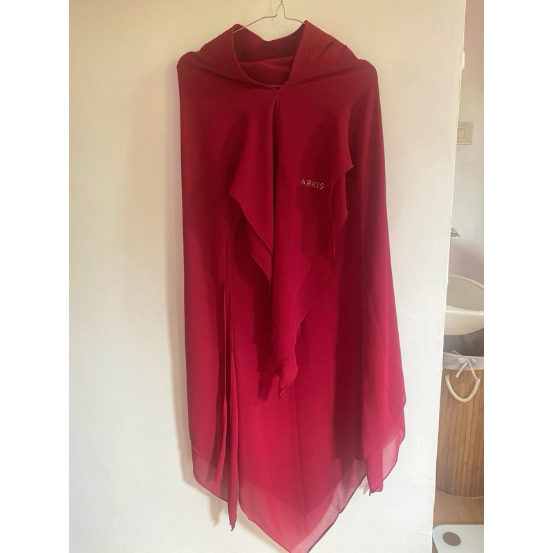 Khimar Sarkis Merah Preloved