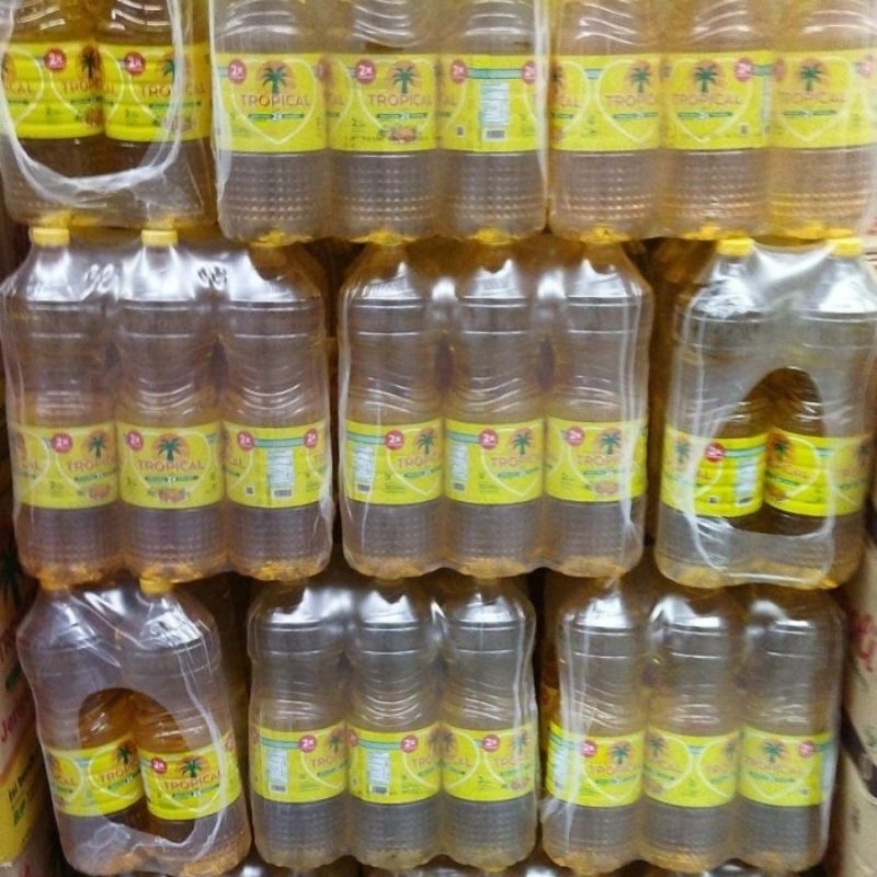 

MINYAK TROPICAL 2 LITER BOTOL 1 KRAT ISI 6 BOTOL