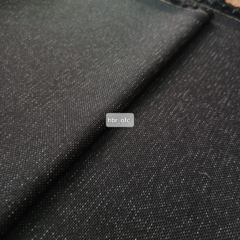 Bahan Kain Jok Mobil Ori Fabric Kode Hitam Motif Hugo