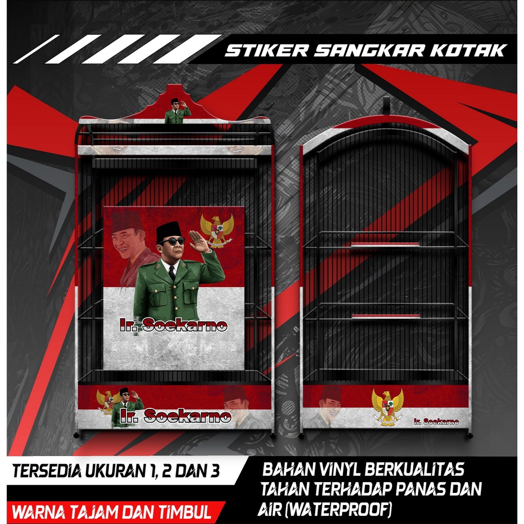 

Stiker Decal Sangkar Burung Kotak, Kosan, Koper, Kenari, Cendet, Cucak Ijo, Ir. Soekarno, Anti Air