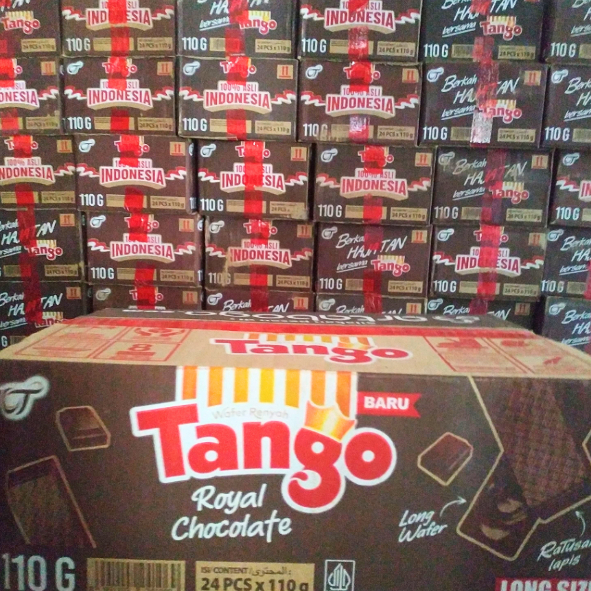 

TANGO WAFER ROYAL CHOCOLATE 110 GRAM KARTON - Tango Wafer Karton/Wafer Renyah Tango/Tango Cokelat/Tango Royal Chocolate/Ratusan Lapis