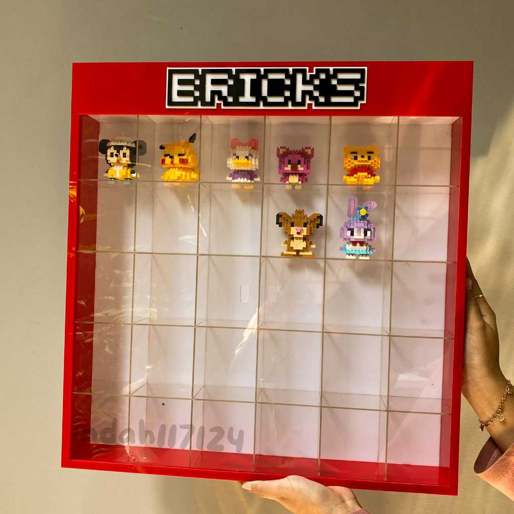 RAK AKRILIK LEGO BRICK ISI 30 / RAK MAINAN FULL AKRILIK / RAK MINIFIGURE