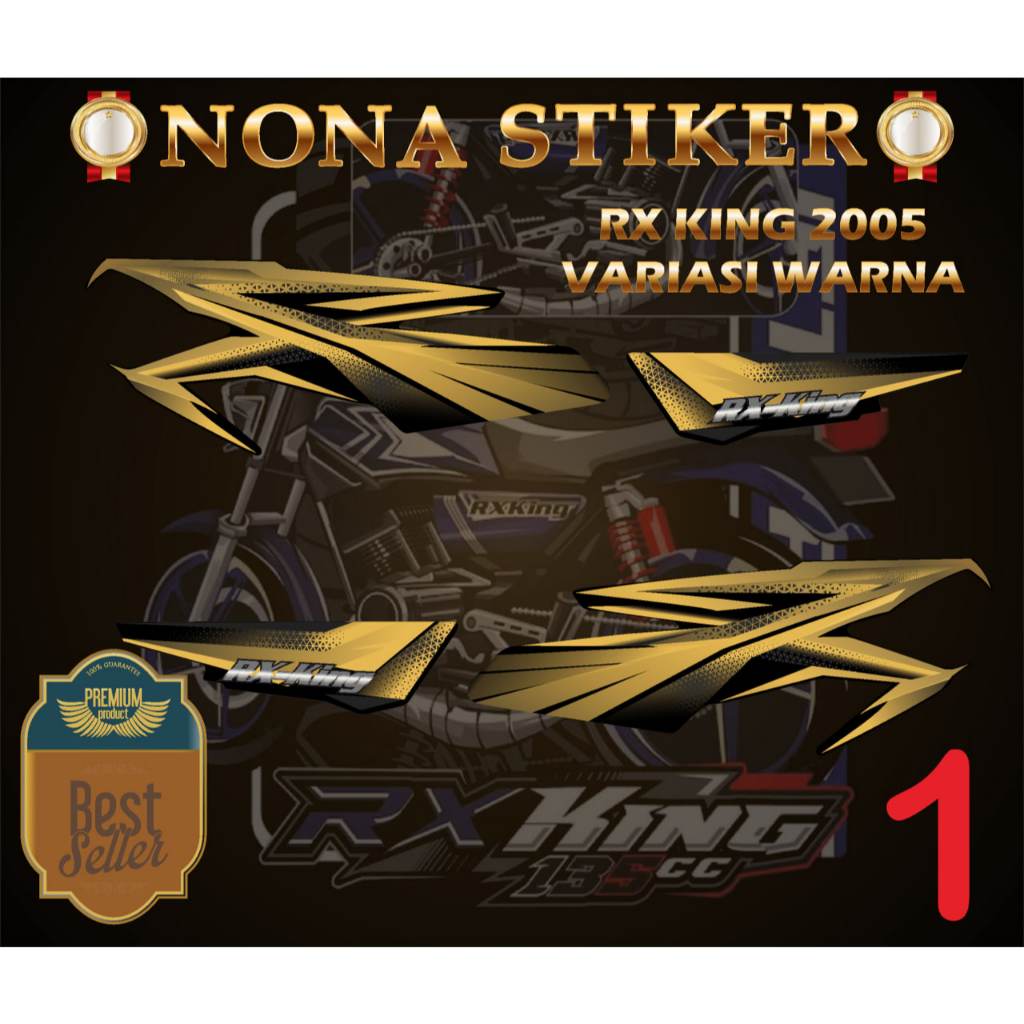 STIKER STRIPING DECAL RX KING 2005 VARIASI
