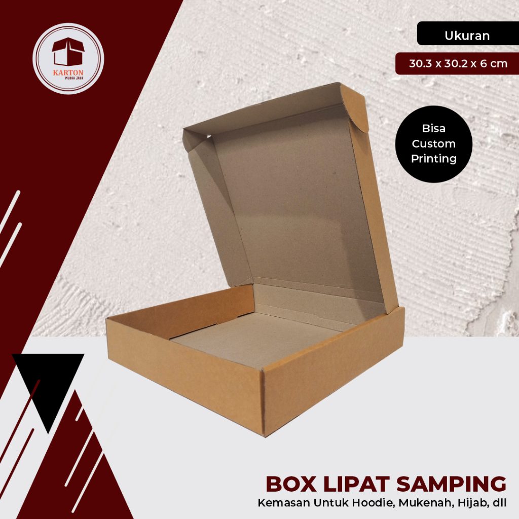 

BOX LIPAT SAMPING UK. 30 x 30 x 6 cm - Hampers/GiftBox/Packaging/Box hampers/Box Hijab/Box kado/Kado