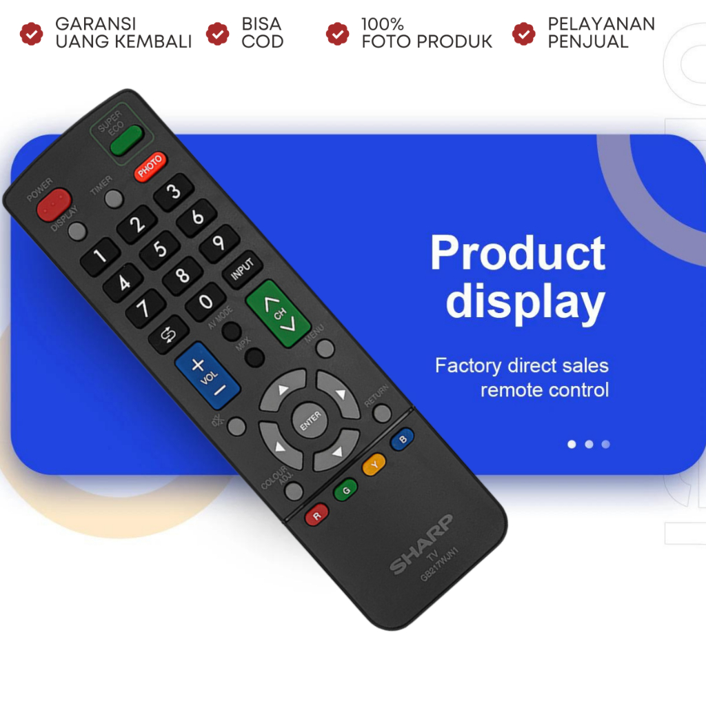 remote SHARP AQUOS DIGITAL TV LCD LED 016