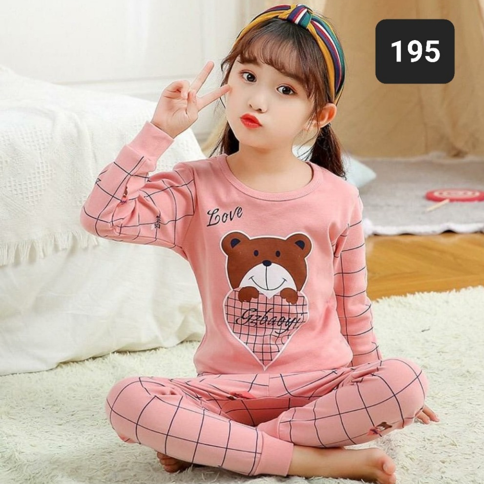 baju tidur anak-baju tidur anak 1 sampai 10 tahun-setelan anak perempuan-baju tidur anak perempuan-s