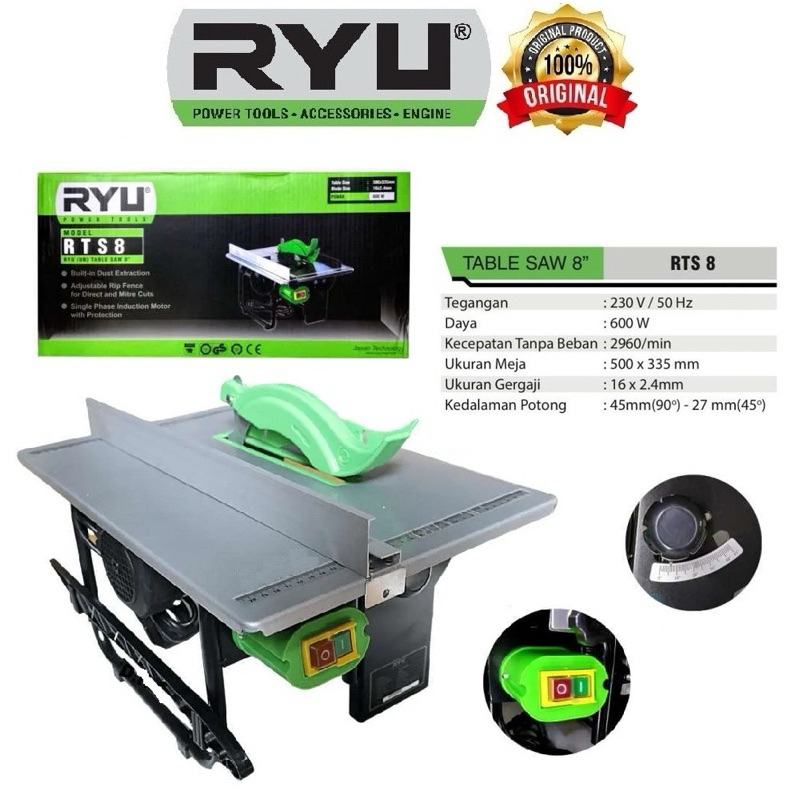 RYU TABLE SAW 8”