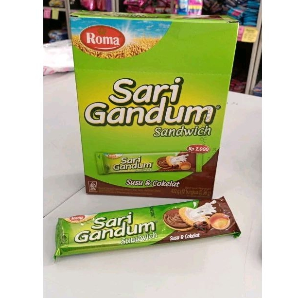 

ROTI ROMA SARI GANDUM SANDWICH 12 PCS