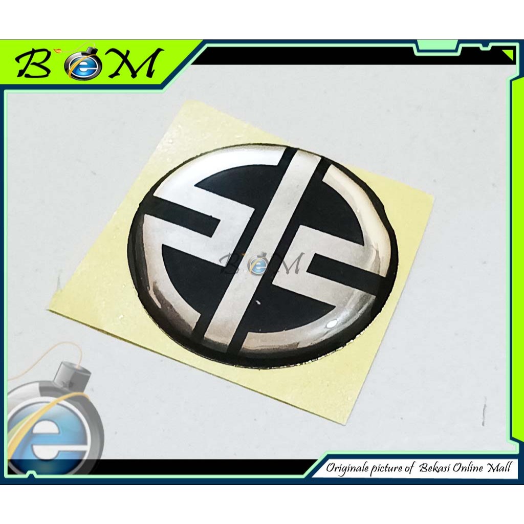 Sticker stiker Logo timbul Emblem Kawasaki ninja H2 H2R