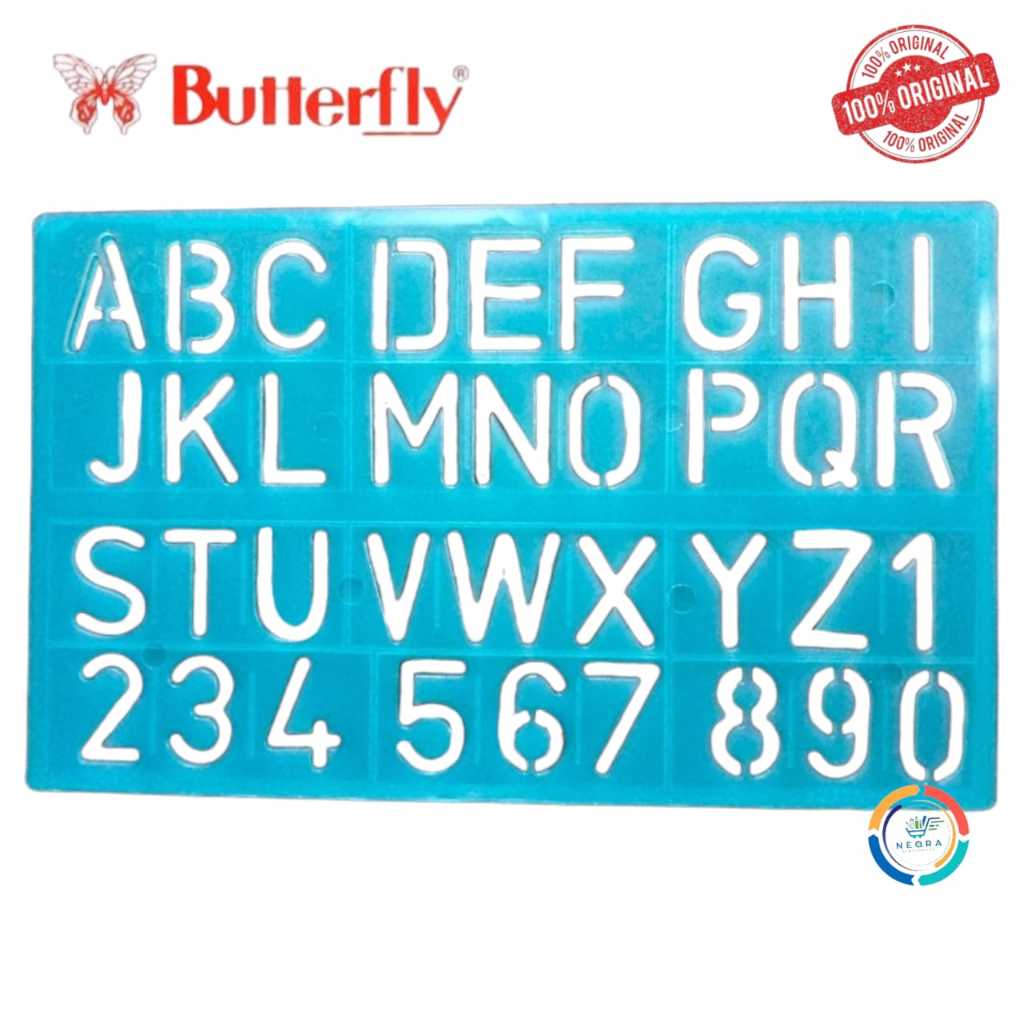 

Butterfly Penggaris Template Huruf Angka HA-280