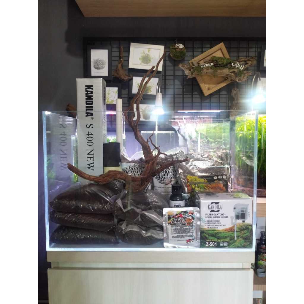 VIVARIA OPTIC CLEAR 45CM PAKET LENGKAP AQUASCAPE