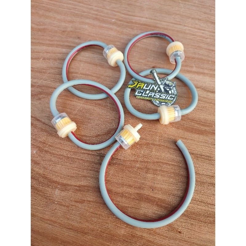 selang filter bensin satu set selang bonus filter GERMAN QUALITY / selang taiyo cb gl mp tiger rxkin