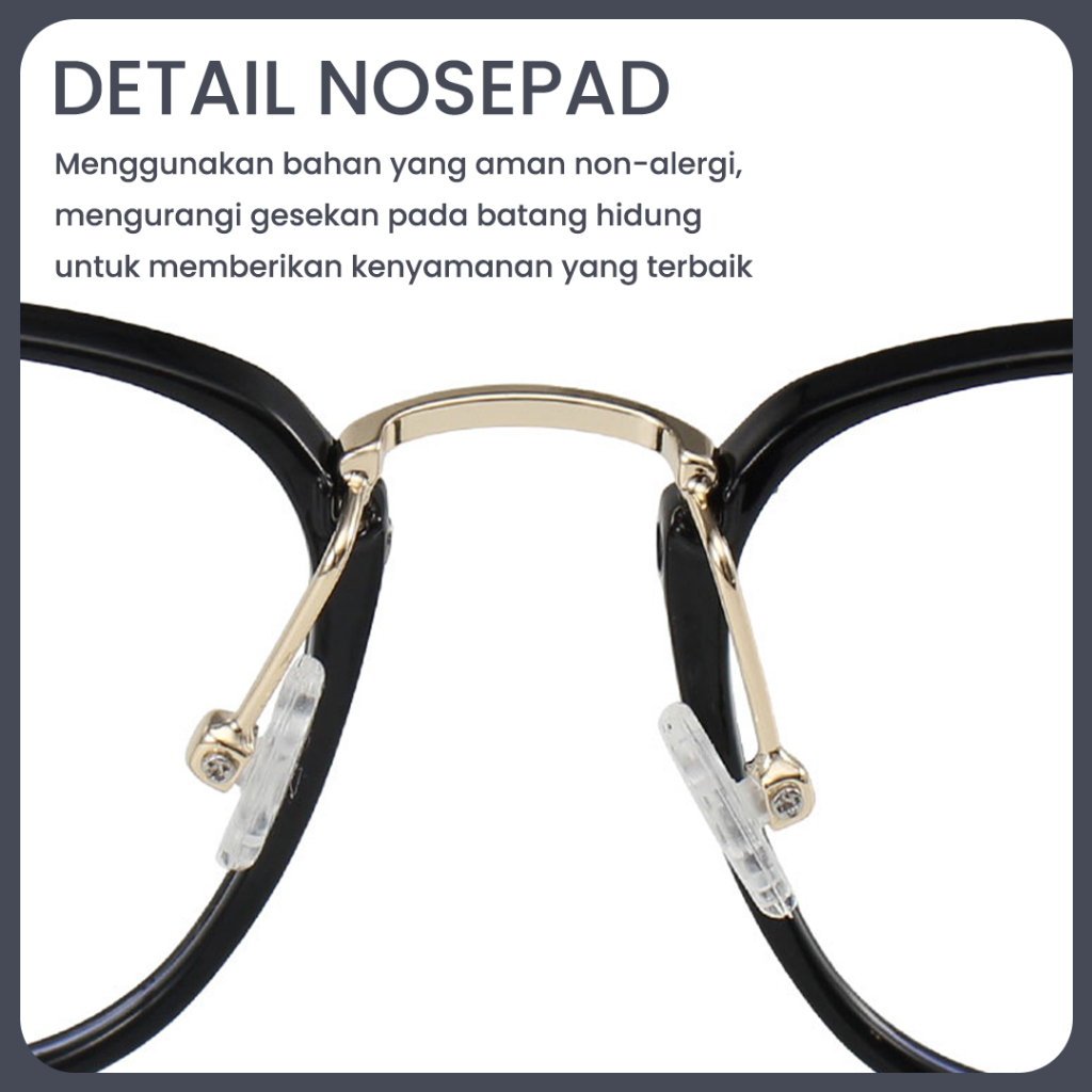 Robins kacamata Anti Radiasi Komputer Frame Kacamata Kotak Bisa Minus Photocromic Bluecromic Fashion Terbaru Wanita S11968-3