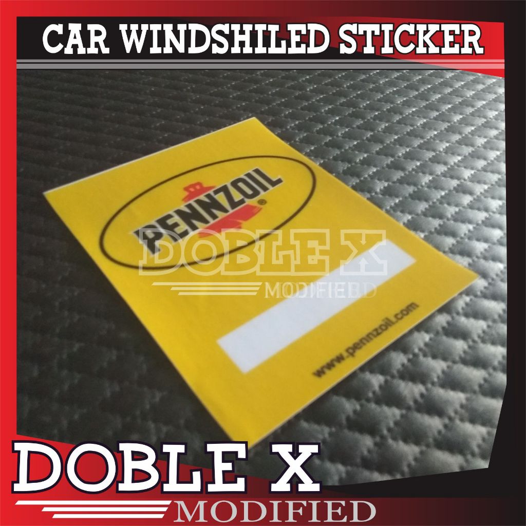 

STICKER NETT PENNZOIL YELLOW