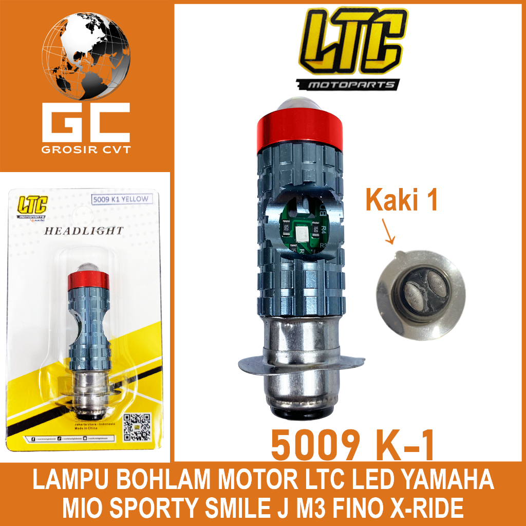 Bohlam Lampu Depan LED Motor Mio Sporty Smile J M3 S Z Fino Xride Soul GT Xeon Nouvo Vega Jupiter Z 