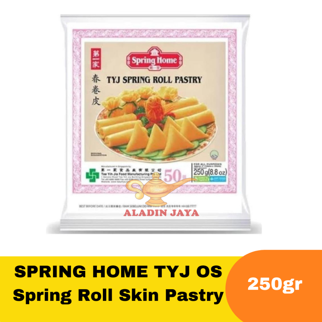 

SPRING HOME TYJ OS Spring Roll Skin Pastry 250 gr(Hanya Untuk Pengiriman Instant)