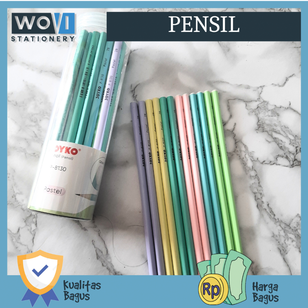 

[PCS] Pensil Kayu Pastel P-8130 Joyko / Pensil Murah Lucu Pastel P-8130 Joyko
