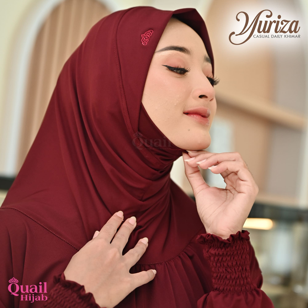 Quail HIjab - YURIZA HIJAB LENGAN JUMBO ORI QUAIL JERSEY PREMIUM