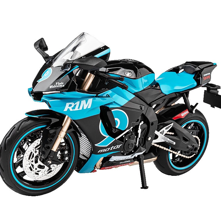 ART F9V8 Diecast Motor Yamaha R1M Hellcat Model scala 112 Cocok buat koleksi atau Hadiah Anak