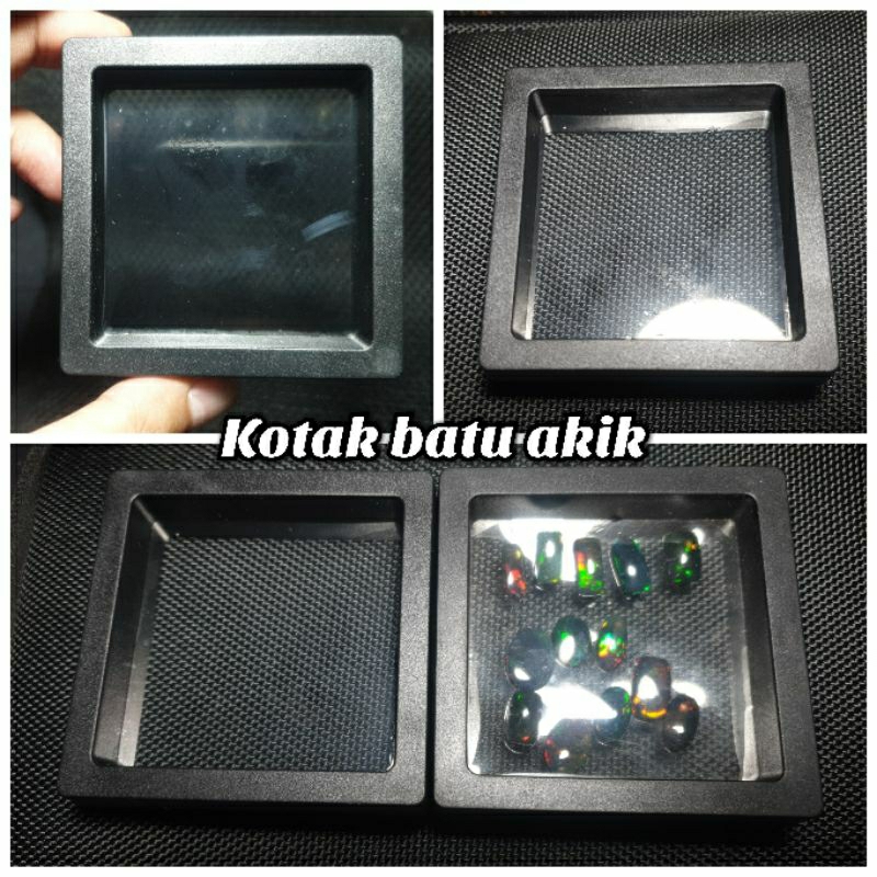 Kotak cincin batu akik dan permata